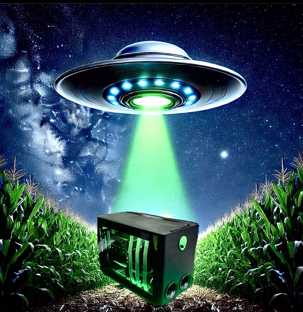 Alien-themed Custom Gaming Computer